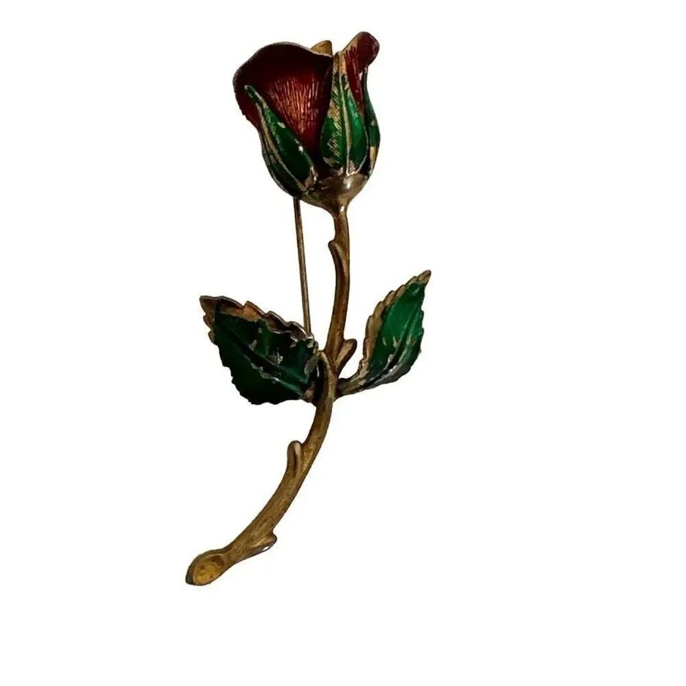 Giovanni vintage rose brooch